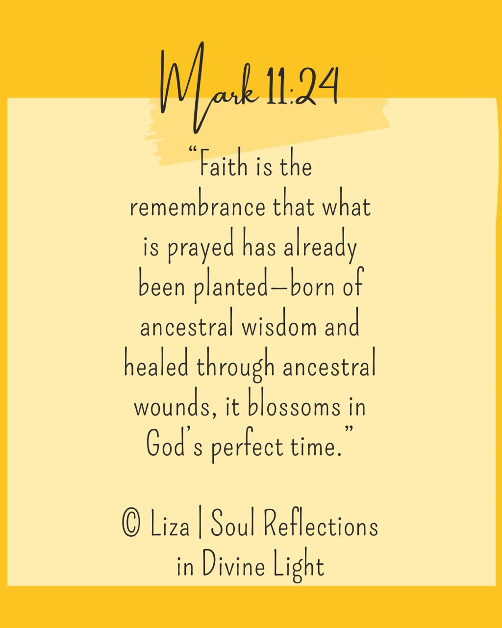 Each day I choose presence. I choose not to be pulled by Liza