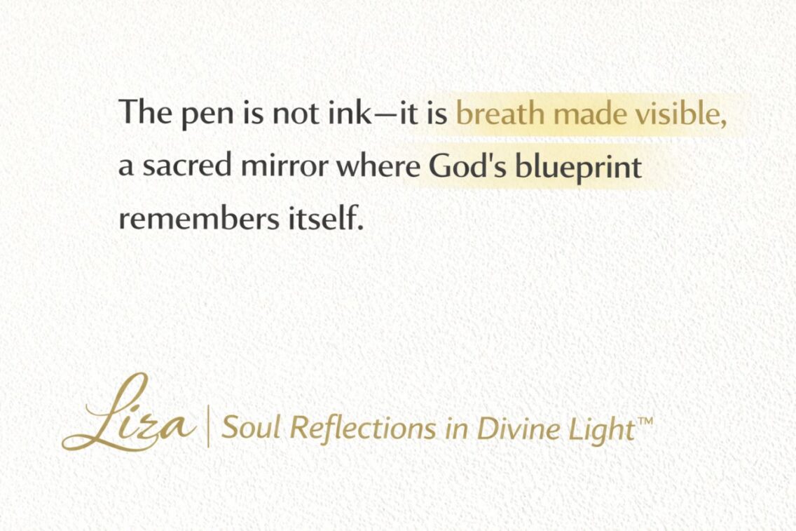 The pen is not ink alone by Liza