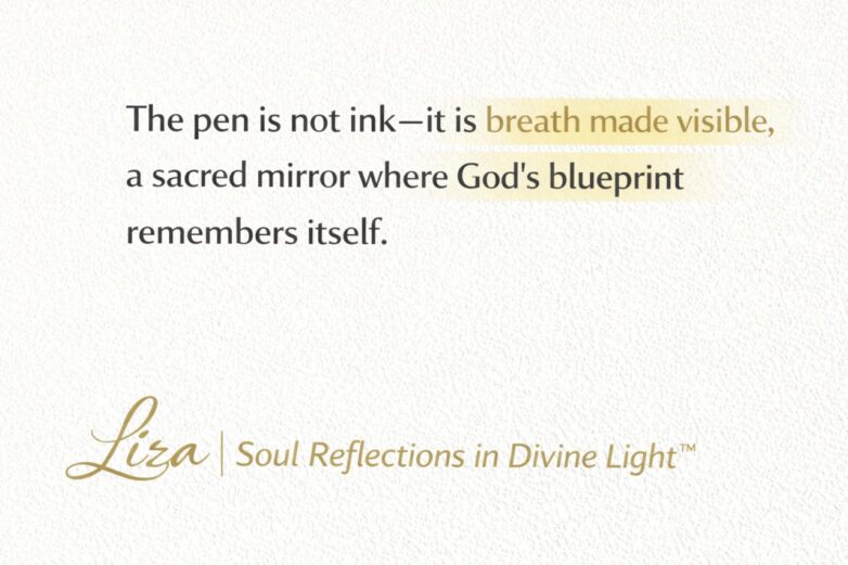 The pen is not ink alone by Liza